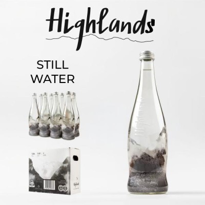 Highlands Lightly Sparkling Mineral Water – 8 Pack (500ml Bottles)